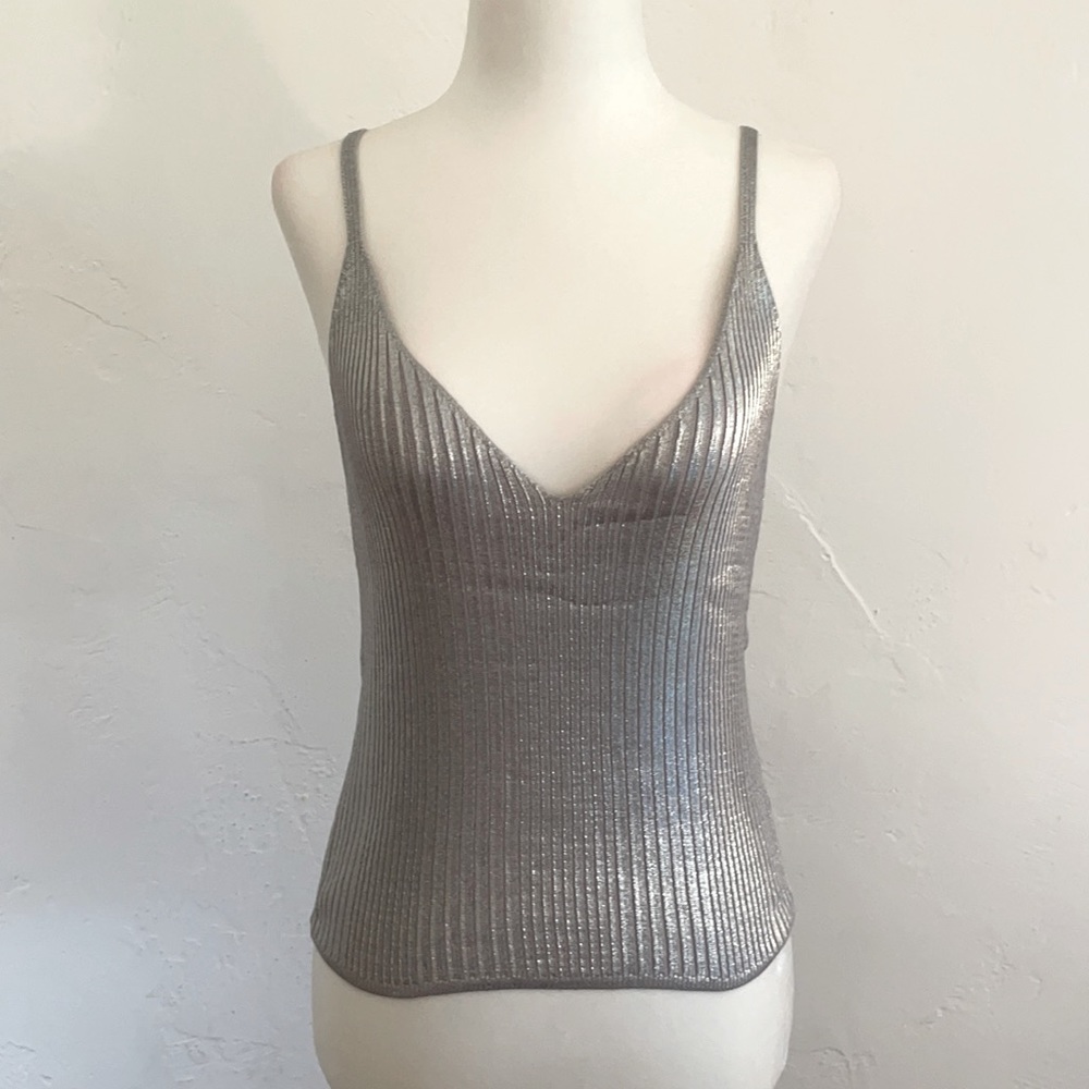 Silence+noise women’s shoulder less top . Size M